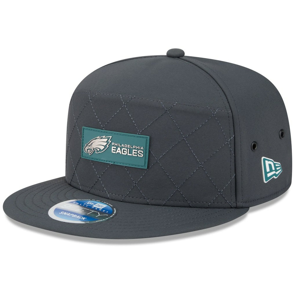 NFL Philadelphia Eagles 2025 Sideline Cold Weather Split Panel 9FIFTY Snapback Hat