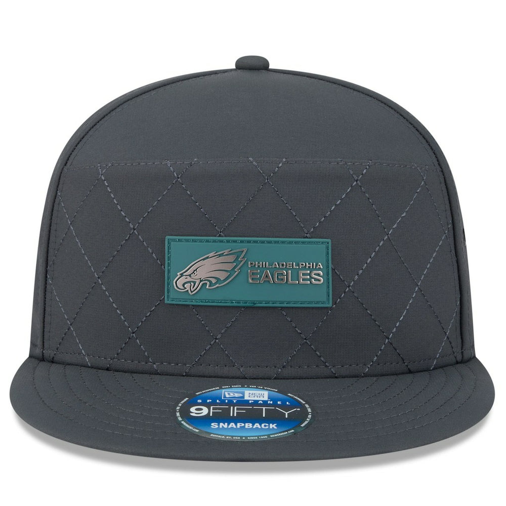 NFL Philadelphia Eagles 2025 Sideline Cold Weather Split Panel 9FIFTY Snapback Hat