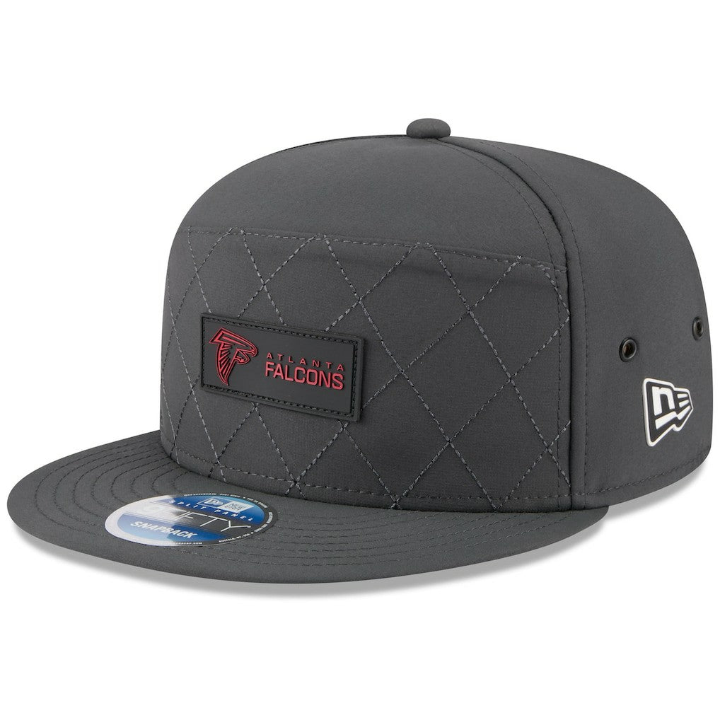 NFL Atlanta Falcons 2025 Sideline Cold Weather Split Panel 9FIFTY Snapback Hat