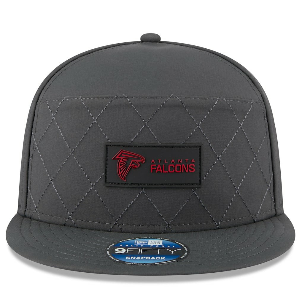 NFL Atlanta Falcons 2025 Sideline Cold Weather Split Panel 9FIFTY Snapback Hat