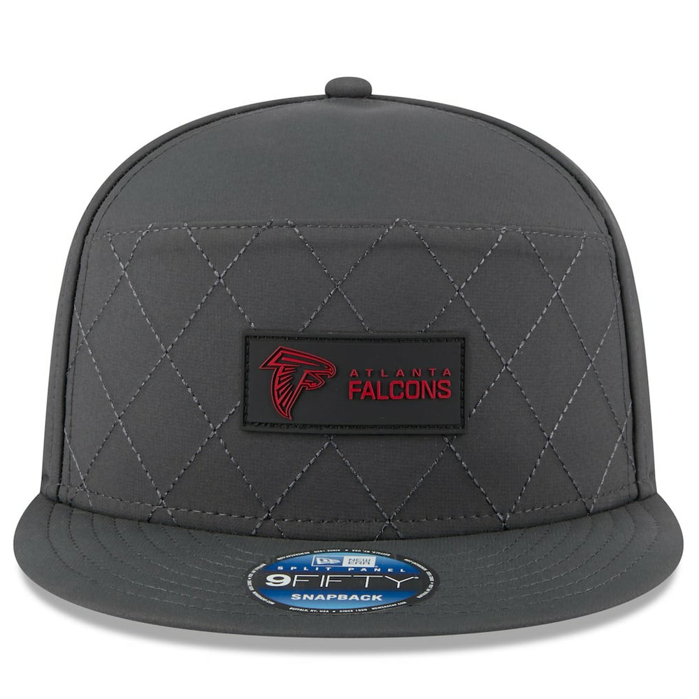 NFL Atlanta Falcons 2025 Sideline Cold Weather Split Panel 9FIFTY Snapback Hat