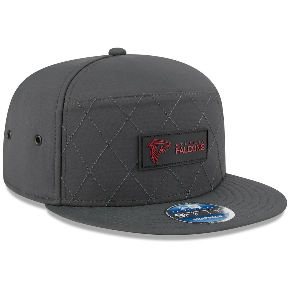 NFL Atlanta Falcons 2025 Sideline Cold Weather Split Panel 9FIFTY Snapback Hat