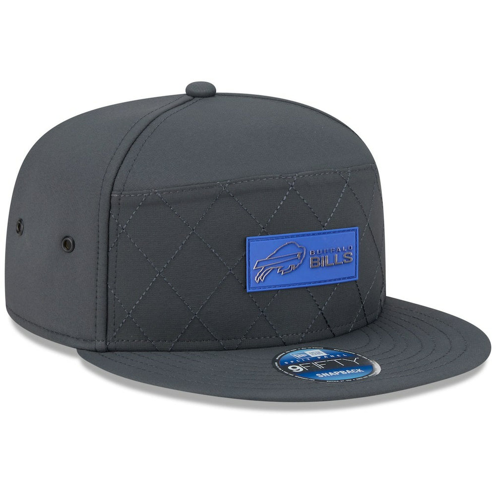 NFL Buffalo Bills 2025 Sideline Cold Weather Split Panel 9FIFTY Snapback Hat