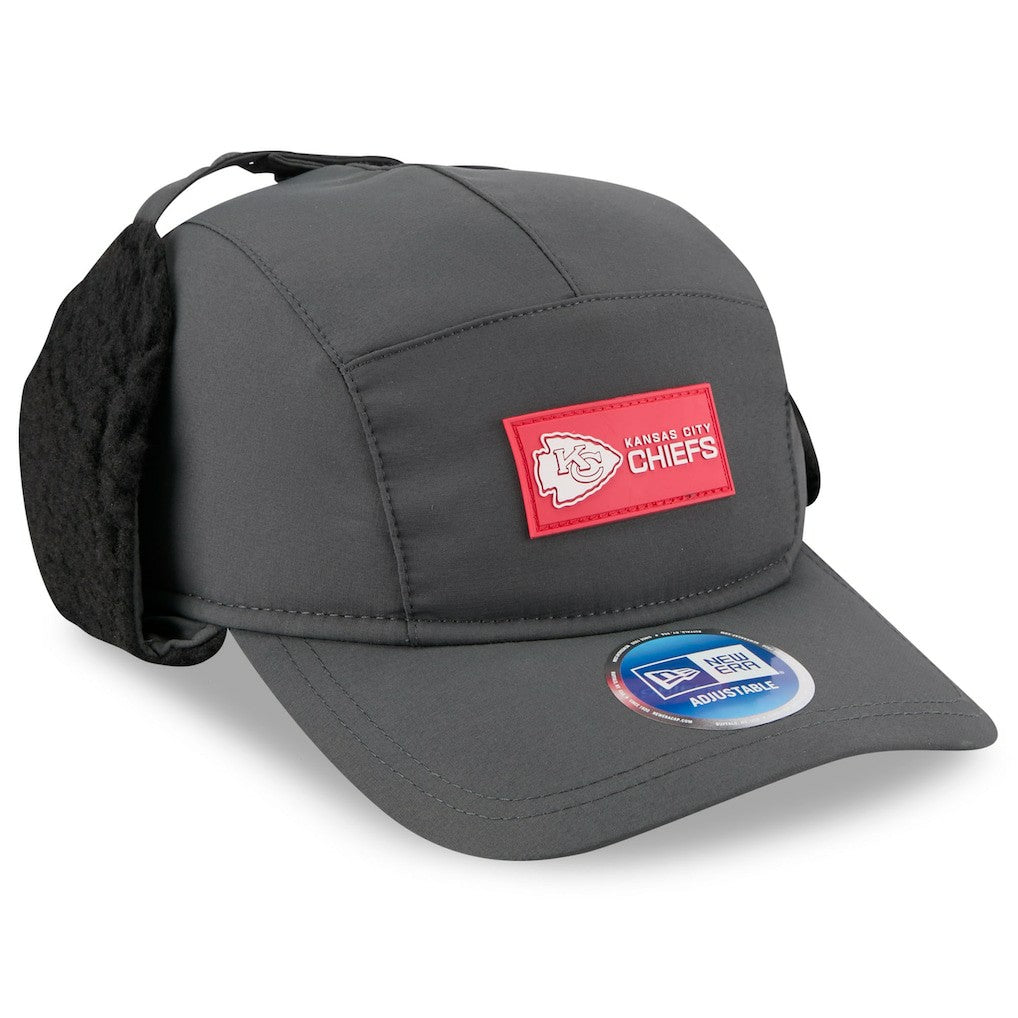 NFL Kansas City Chiefs 2025 Sideline Cold Weather Runner Dog Ear Adjustable Hat