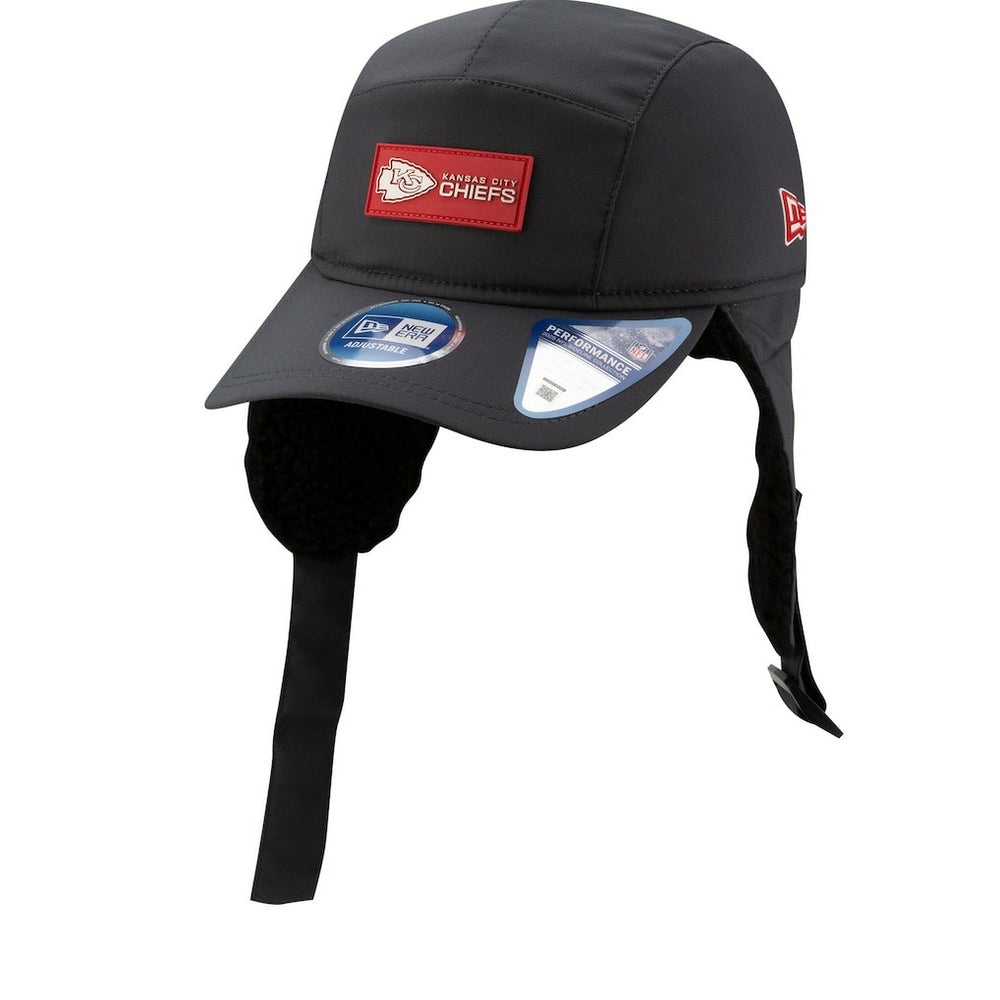 NFL Kansas City Chiefs 2025 Sideline Cold Weather Runner Dog Ear Adjustable Hat