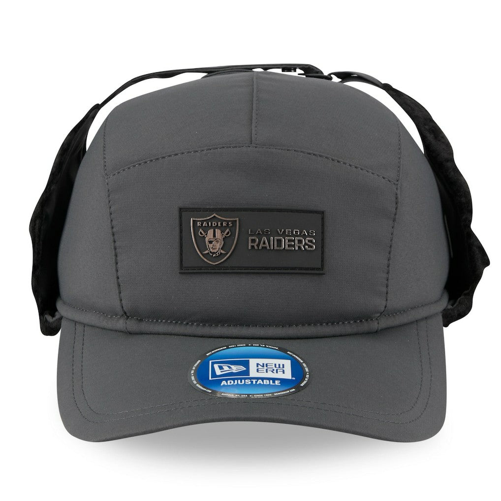 NFL Las Vegas Raiders 2025 Sideline Cold Weather Runner Dog Ear Adjustable Hat