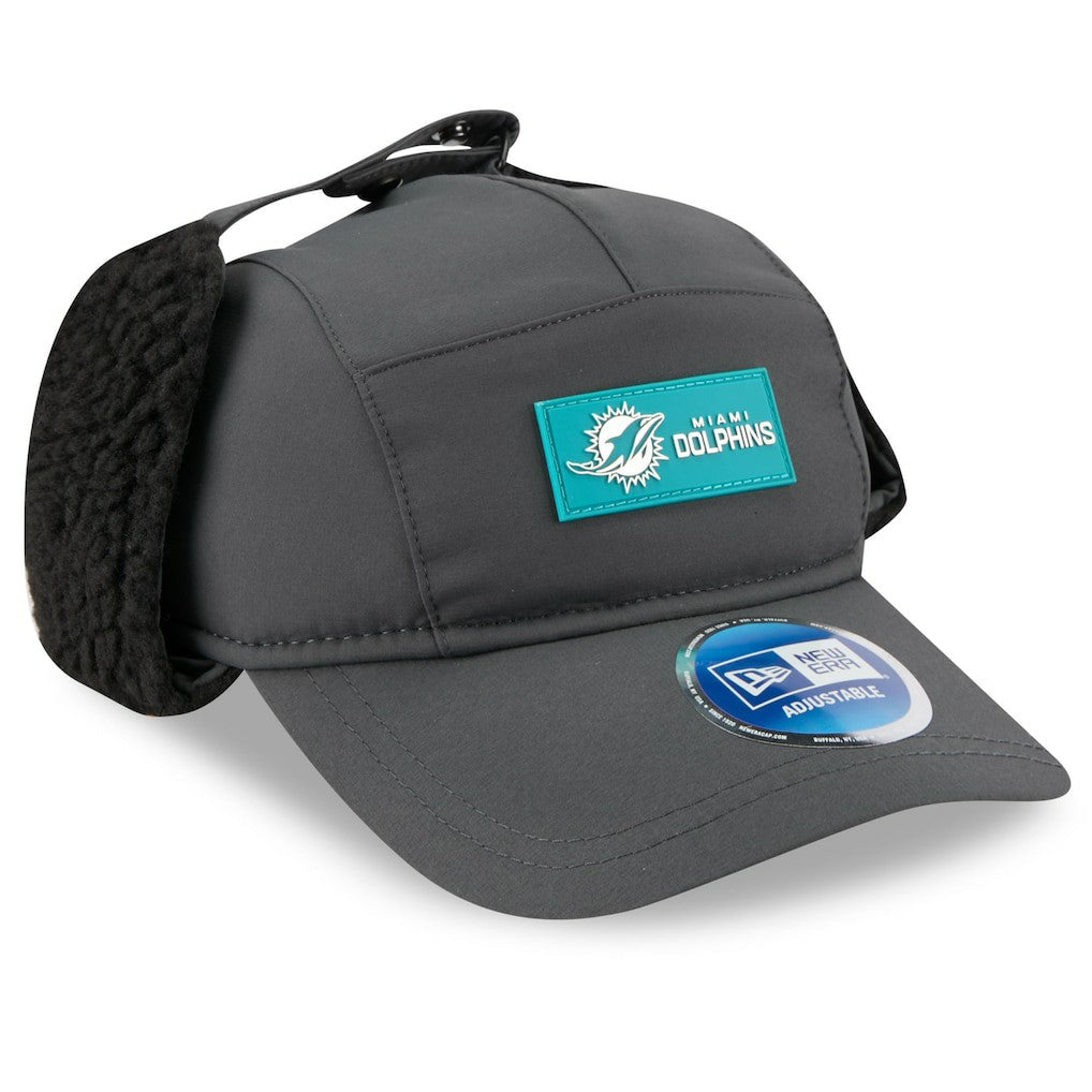 NFL Miami Dolphins 2025 Sideline Cold Weather Runner Dog Ear Adjustable Hat