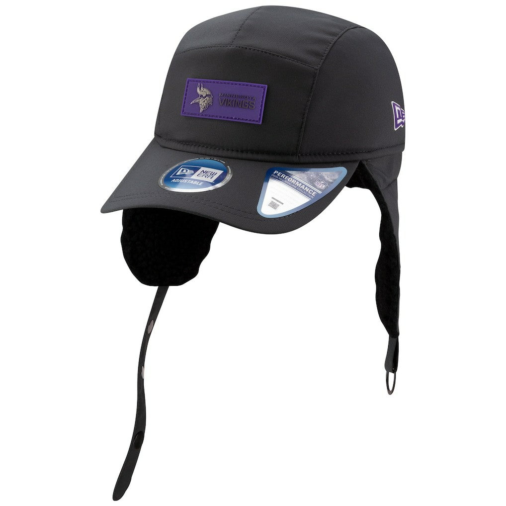 NFL Minnesota Vikings 2025 Sideline Cold Weather Runner Dog Ear Adjustable Hat