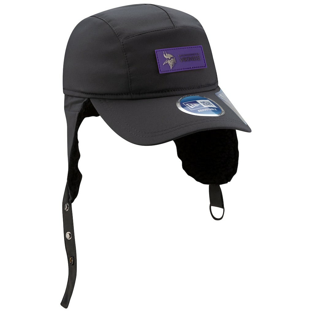NFL Minnesota Vikings 2025 Sideline Cold Weather Runner Dog Ear Adjustable Hat