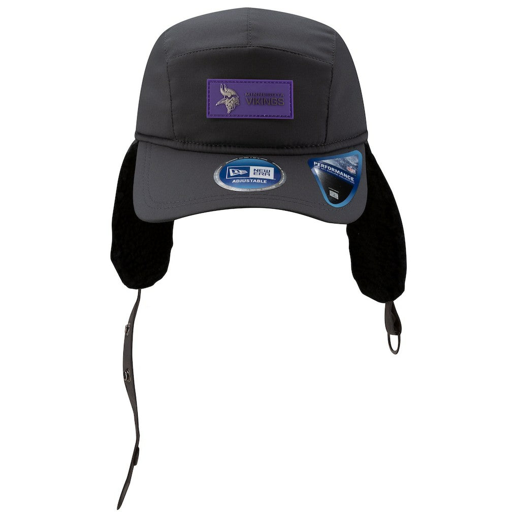 NFL Minnesota Vikings 2025 Sideline Cold Weather Runner Dog Ear Adjustable Hat