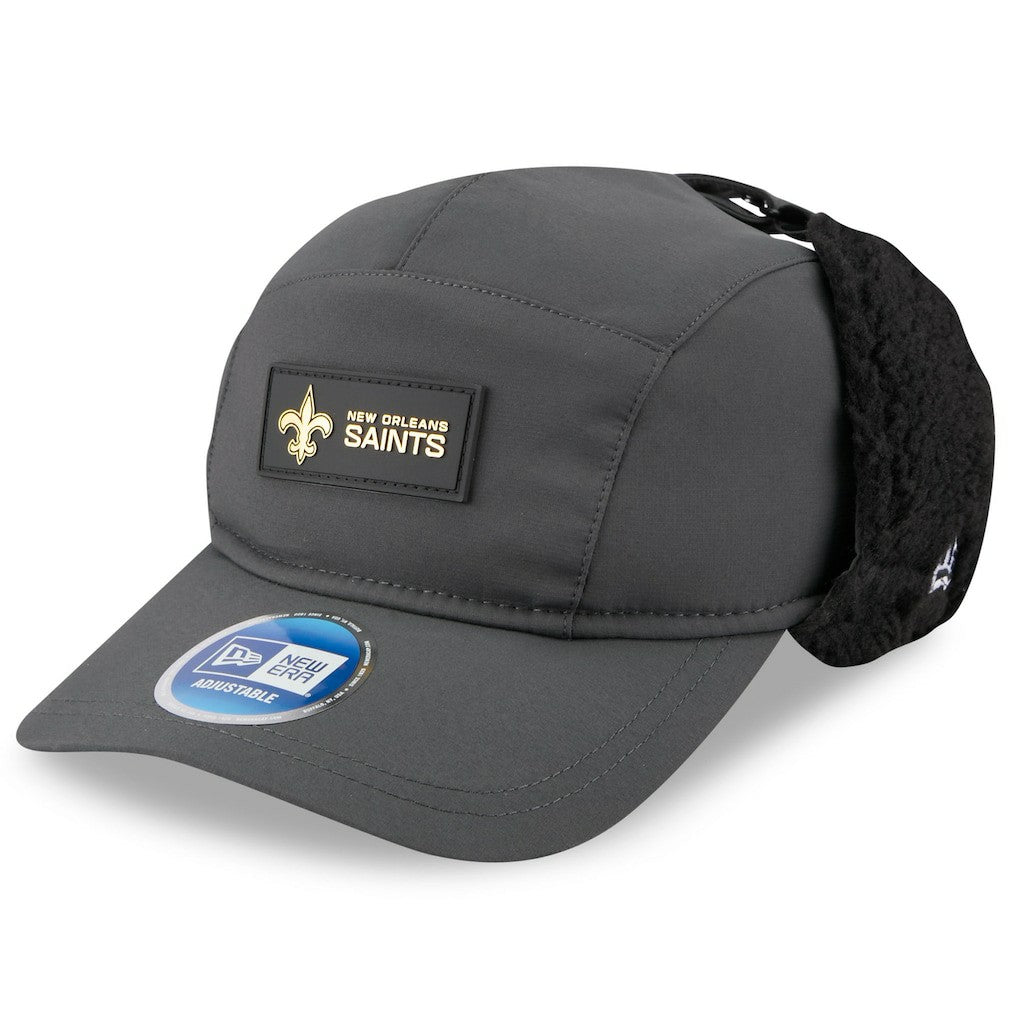 NFL New Orleans Saints 2025 Sideline Cold Weather Runner Dog Ear Adjustable Hat