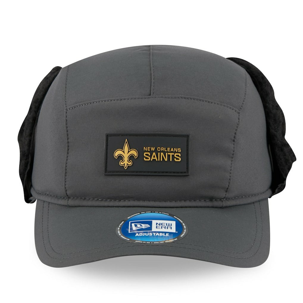 NFL New Orleans Saints 2025 Sideline Cold Weather Runner Dog Ear Adjustable Hat