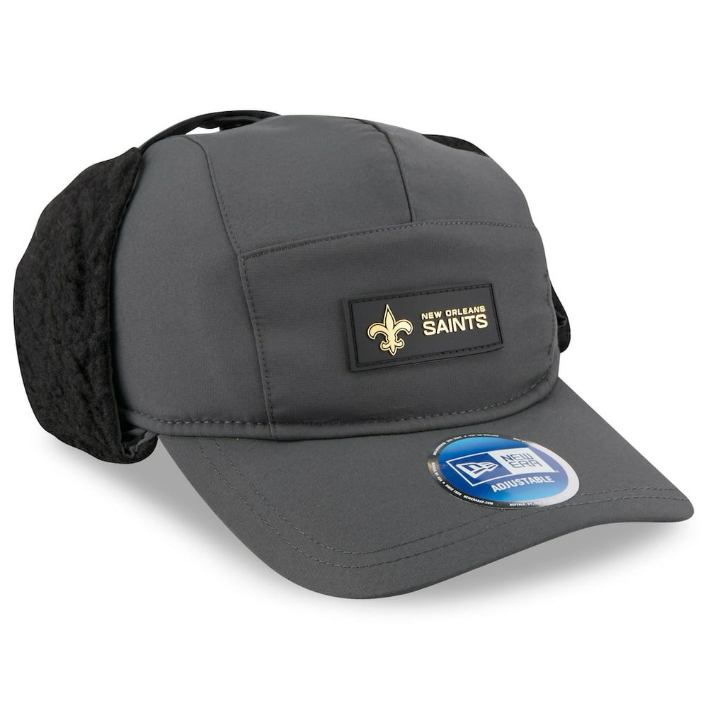NFL New Orleans Saints 2025 Sideline Cold Weather Runner Dog Ear Adjustable Hat