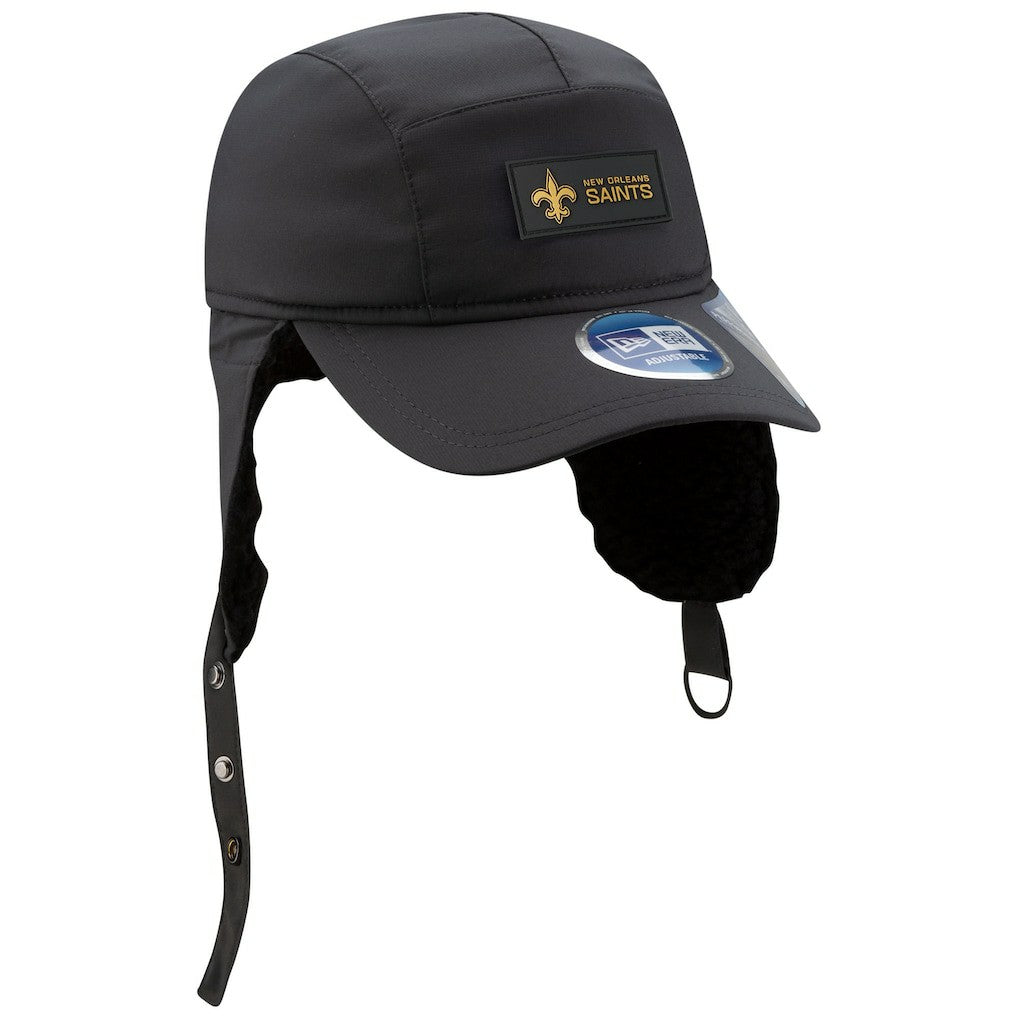 NFL New Orleans Saints 2025 Sideline Cold Weather Runner Dog Ear Adjustable Hat