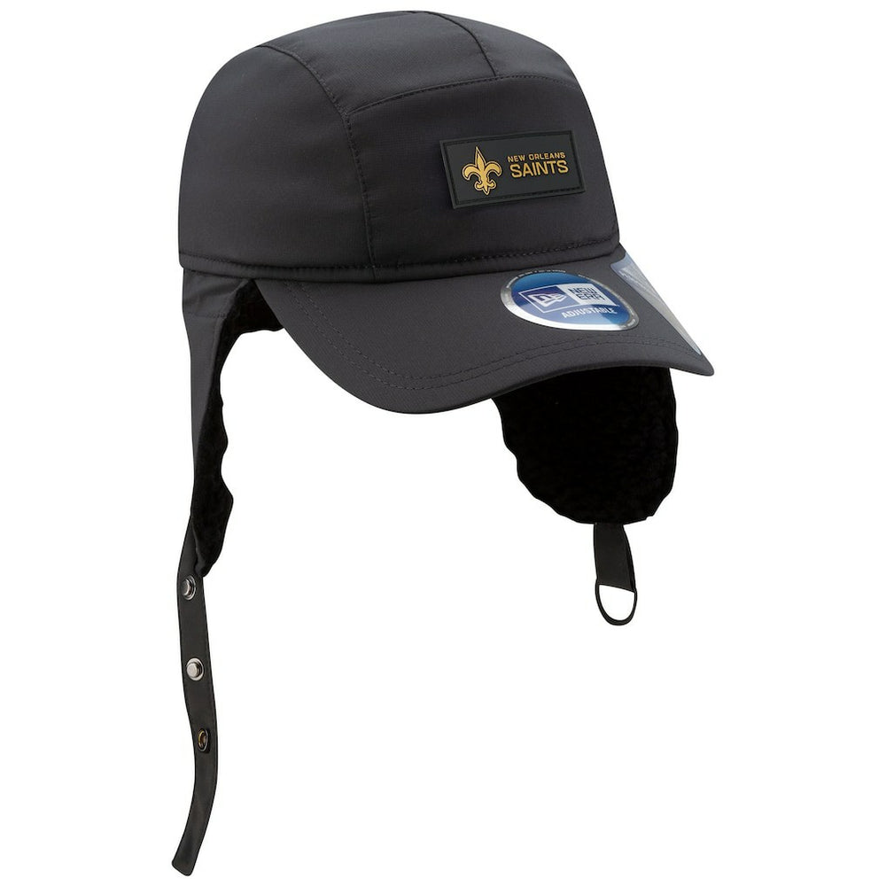 NFL New Orleans Saints 2025 Sideline Cold Weather Runner Dog Ear Adjustable Hat