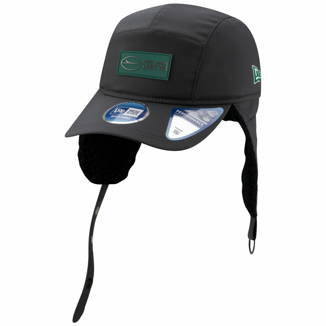 NFL New York Jets 2025 Sideline Cold Weather Runner Dog Ear Adjustable Hat