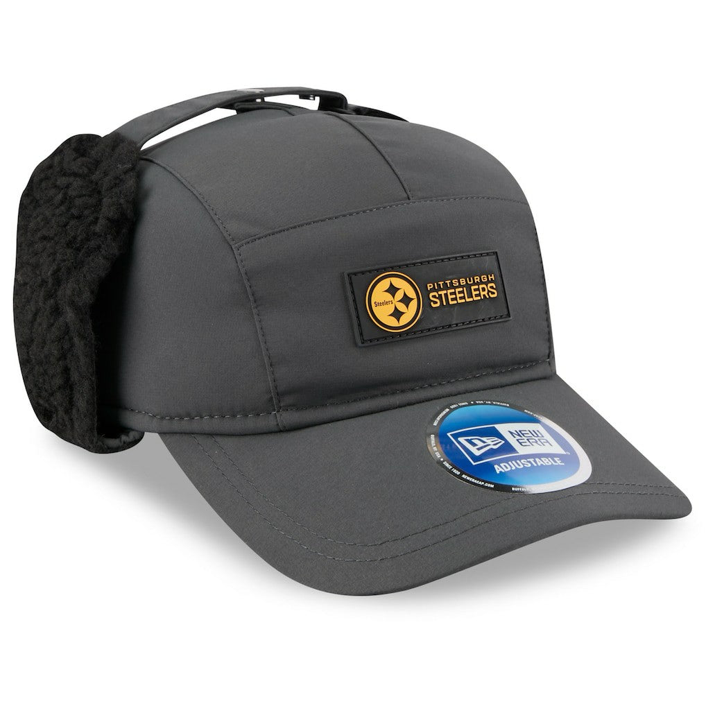 NFL Pittsburgh Steelers 2025 Sideline Cold Weather Runner Dog Ear Adjustable Hat
