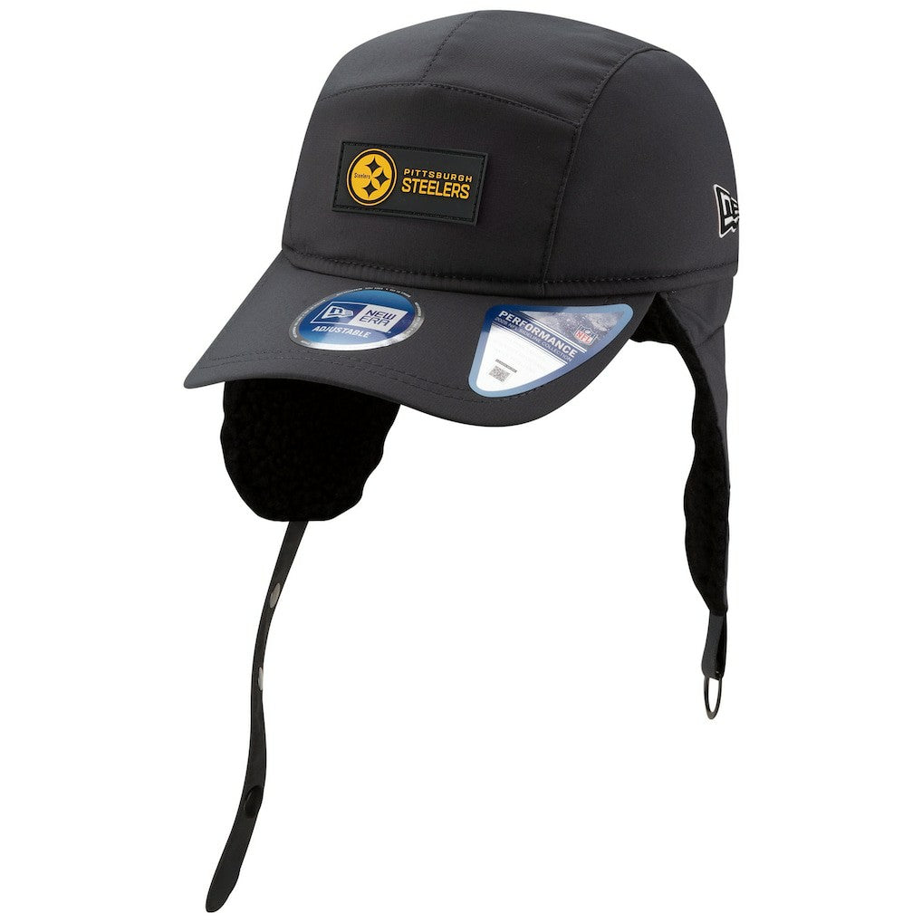 NFL Pittsburgh Steelers 2025 Sideline Cold Weather Runner Dog Ear Adjustable Hat