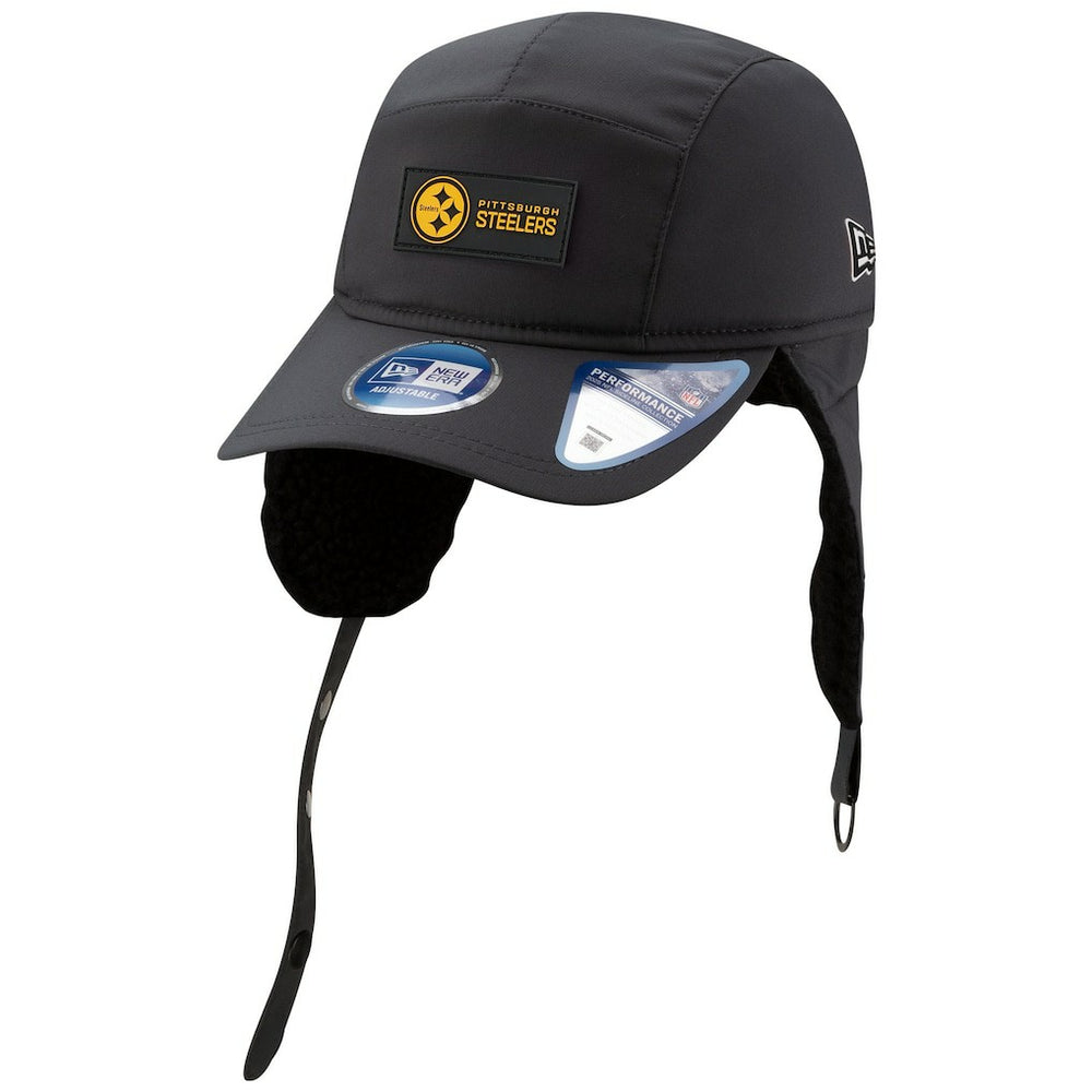 NFL Pittsburgh Steelers 2025 Sideline Cold Weather Runner Dog Ear Adjustable Hat