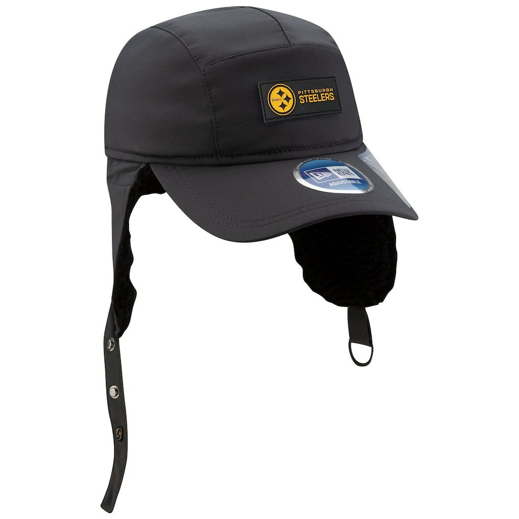NFL Pittsburgh Steelers 2025 Sideline Cold Weather Runner Dog Ear Adjustable Hat
