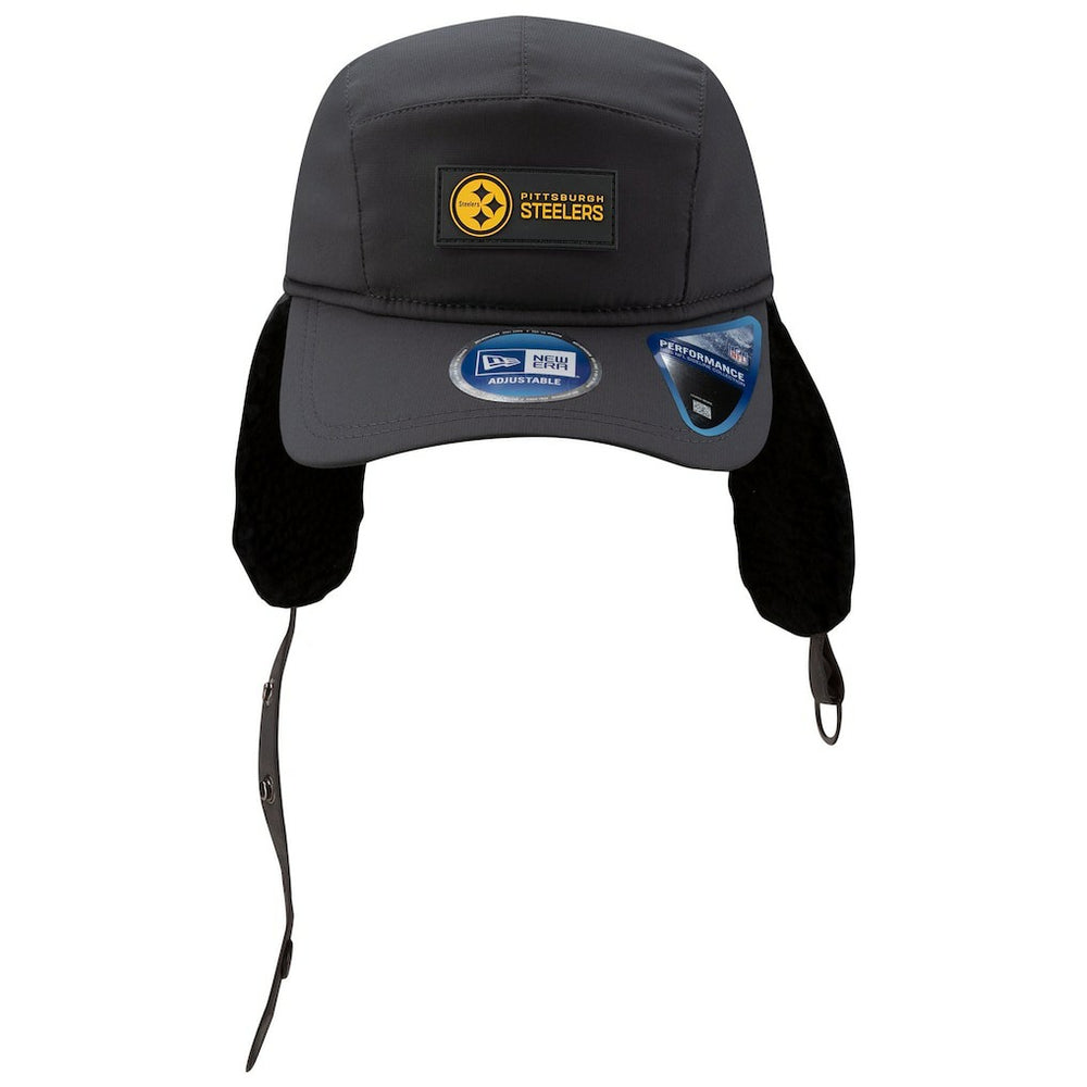 NFL Pittsburgh Steelers 2025 Sideline Cold Weather Runner Dog Ear Adjustable Hat