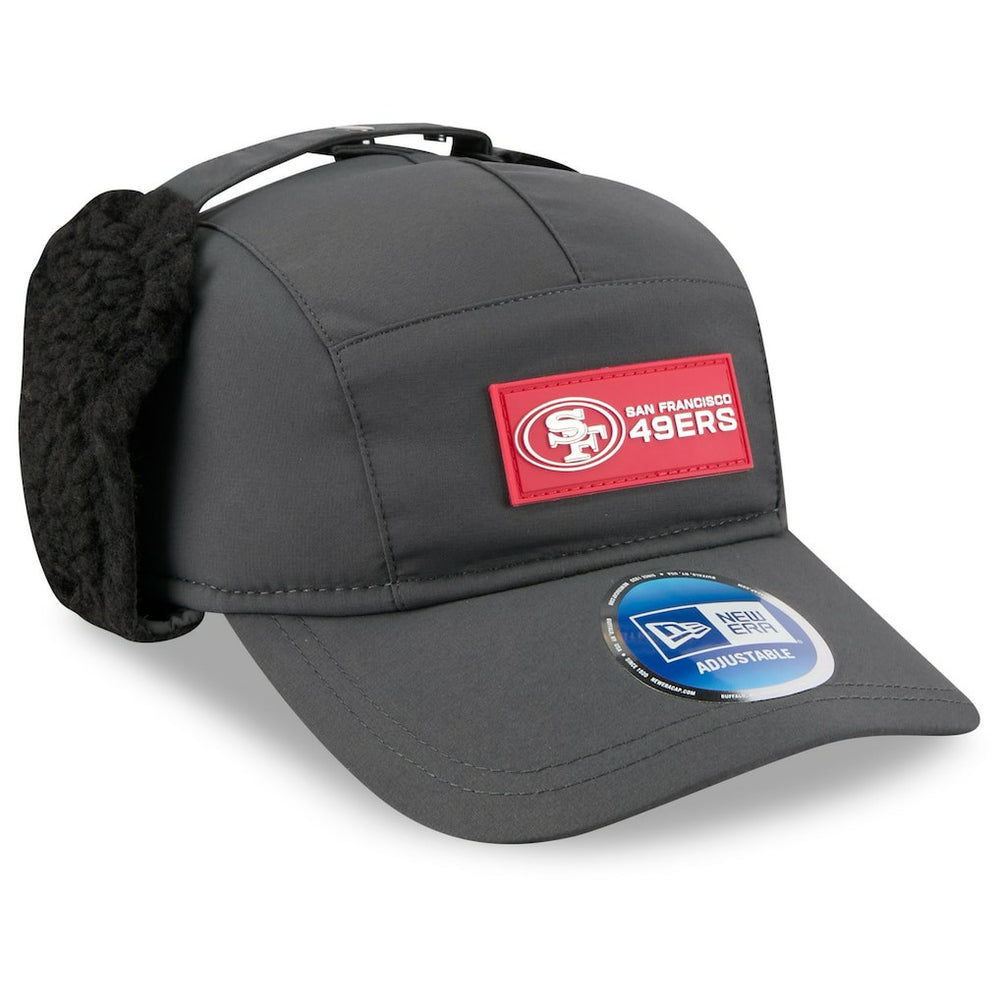 NFL San Francisco 49ers 2025 Sideline Cold Weather Runner Dog Ear Adjustable Hat