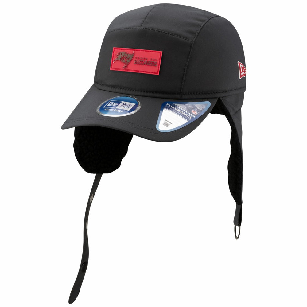 NFL Tampa Bay Buccaneers 2025 Sideline Cold Weather Runner Dog Ear Adjustable Hat