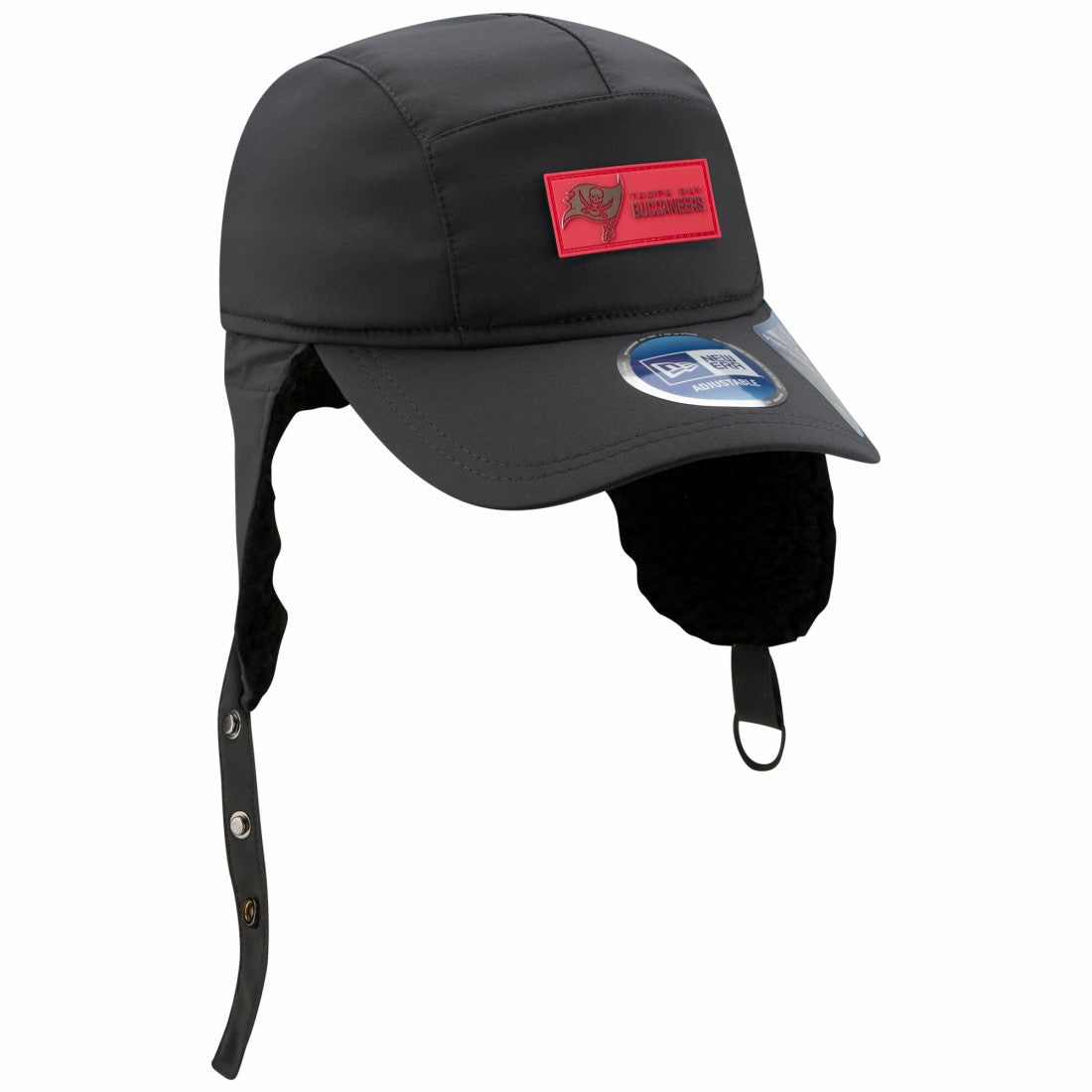 NFL Tampa Bay Buccaneers 2025 Sideline Cold Weather Runner Dog Ear Adjustable Hat