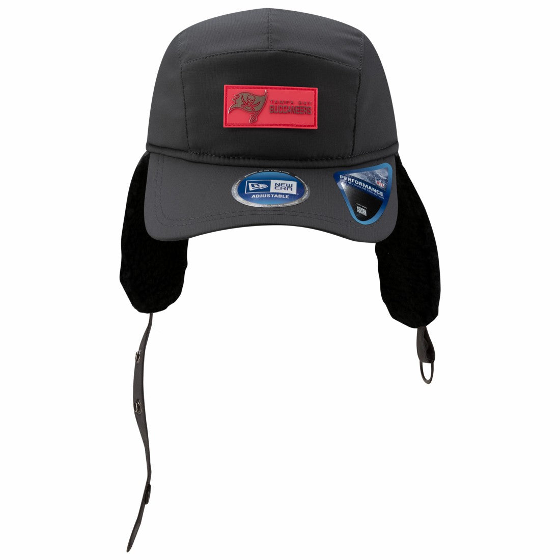 NFL Tampa Bay Buccaneers 2025 Sideline Cold Weather Runner Dog Ear Adjustable Hat