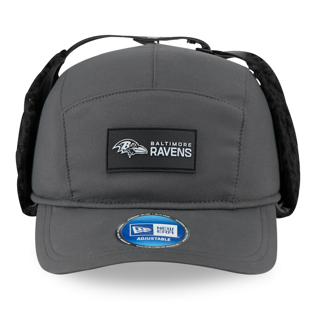 NFL Baltimore Ravens 2025 Sideline Cold Weather Runner Dog Ear Adjustable Hat
