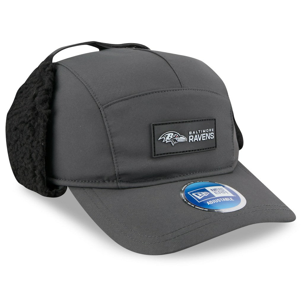 NFL Baltimore Ravens 2025 Sideline Cold Weather Runner Dog Ear Adjustable Hat