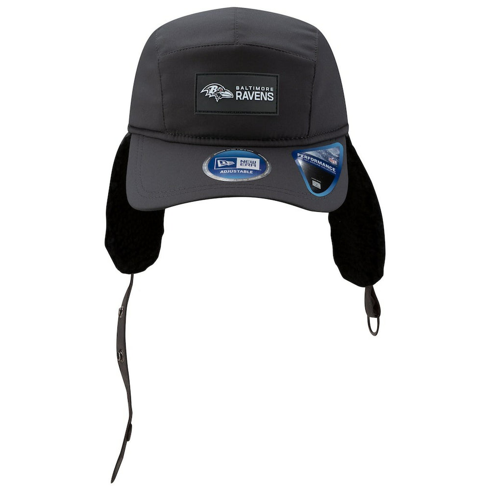 NFL Baltimore Ravens 2025 Sideline Cold Weather Runner Dog Ear Adjustable Hat