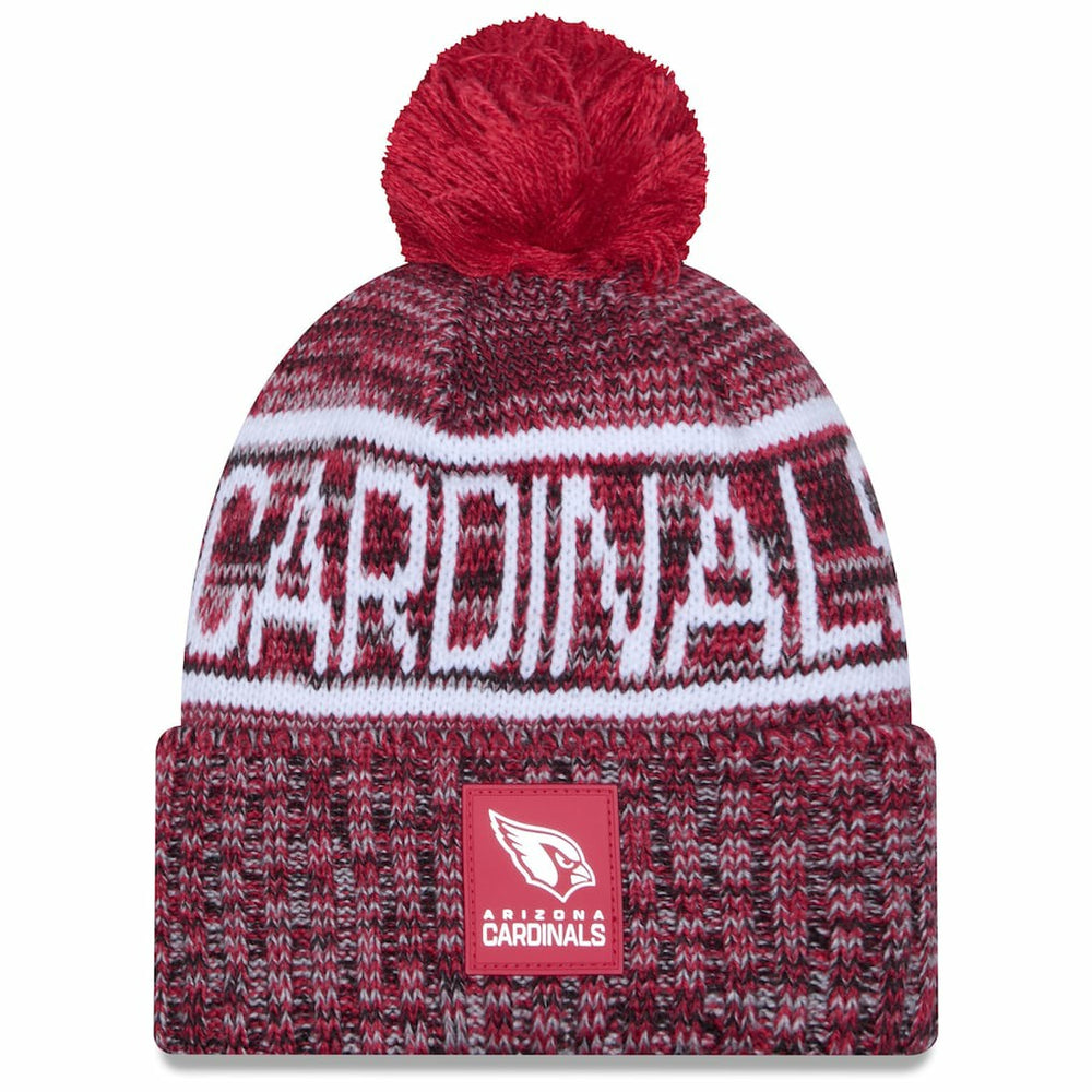 NFL Arizona Cardinals 2025 Sideline Cold Weather Cuffed Knit Hat with Pom
