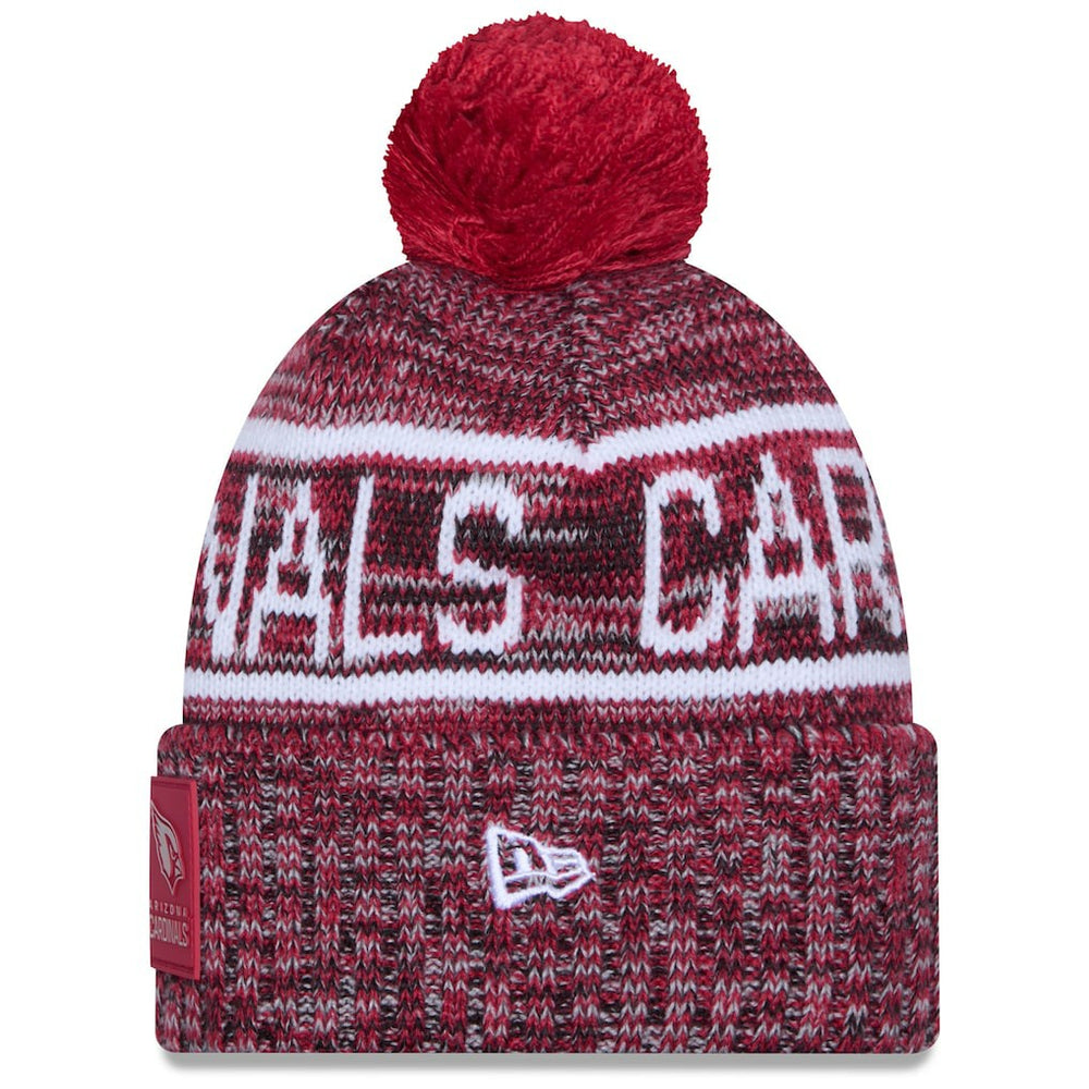 NFL Arizona Cardinals 2025 Sideline Cold Weather Cuffed Knit Hat with Pom