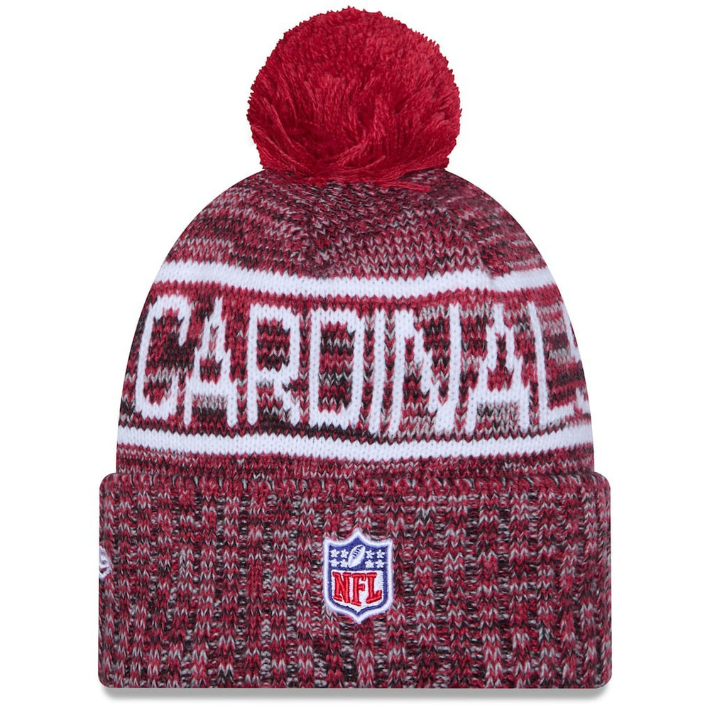 NFL Arizona Cardinals 2025 Sideline Cold Weather Cuffed Knit Hat with Pom