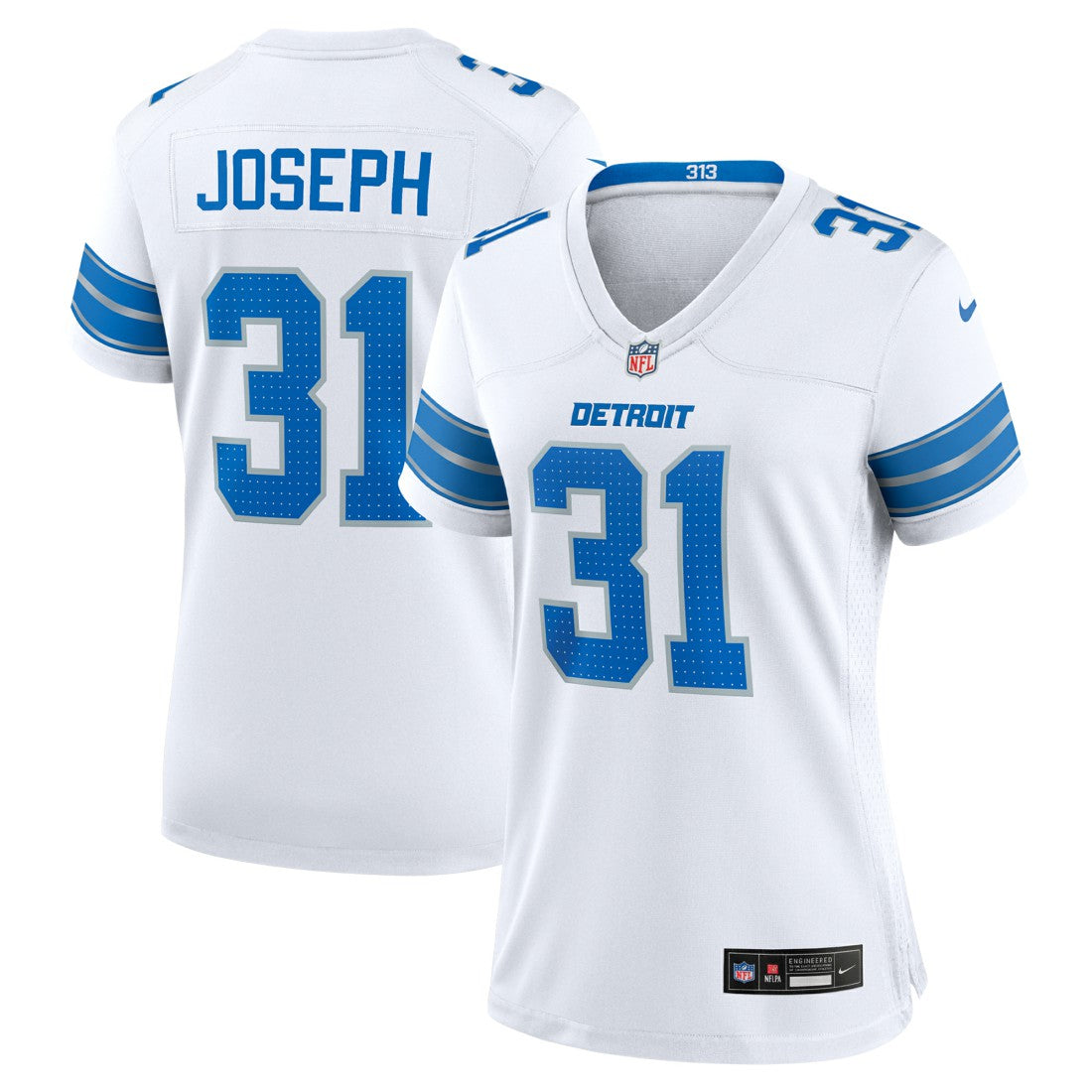 NFL Detroit Lions Kerby Joseph  Women's Game Jersey