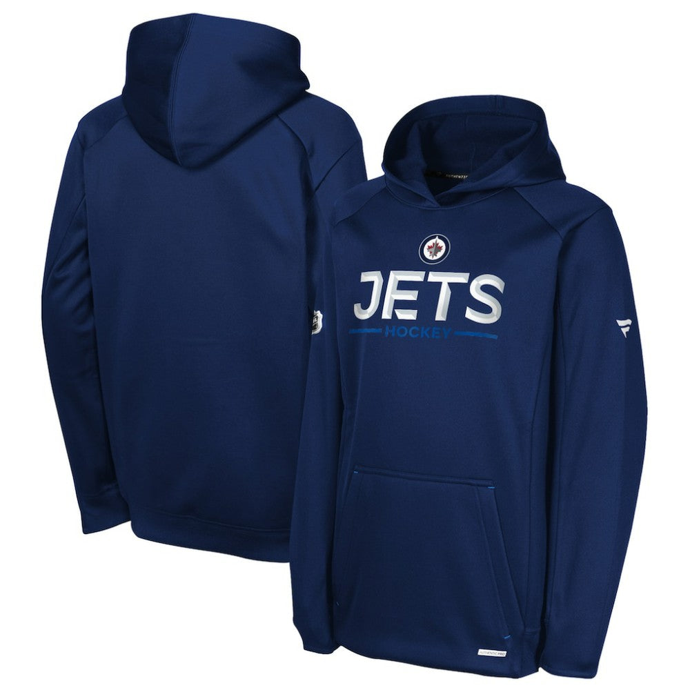 Winnipeg Jets Fanatics Youth Authentic Pro Rink Raglan Hoodie