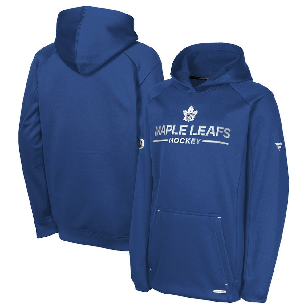Toronto Maple Leafs Fanatics Youth Authentic Pro Rink Raglan Hoodie