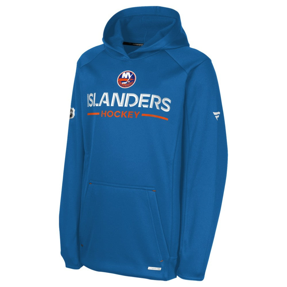 New York Islanders Fanatics Youth Authentic Pro Rink Raglan Hoodie