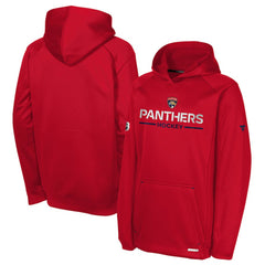 Florida Panthers Fanatics Youth Authentic Pro Rink Raglan Hoodie