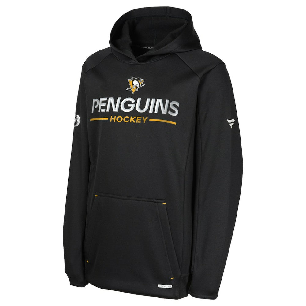 Pittsburgh Penguins Fanatics Youth Authentic Pro Rink Raglan Hoodie