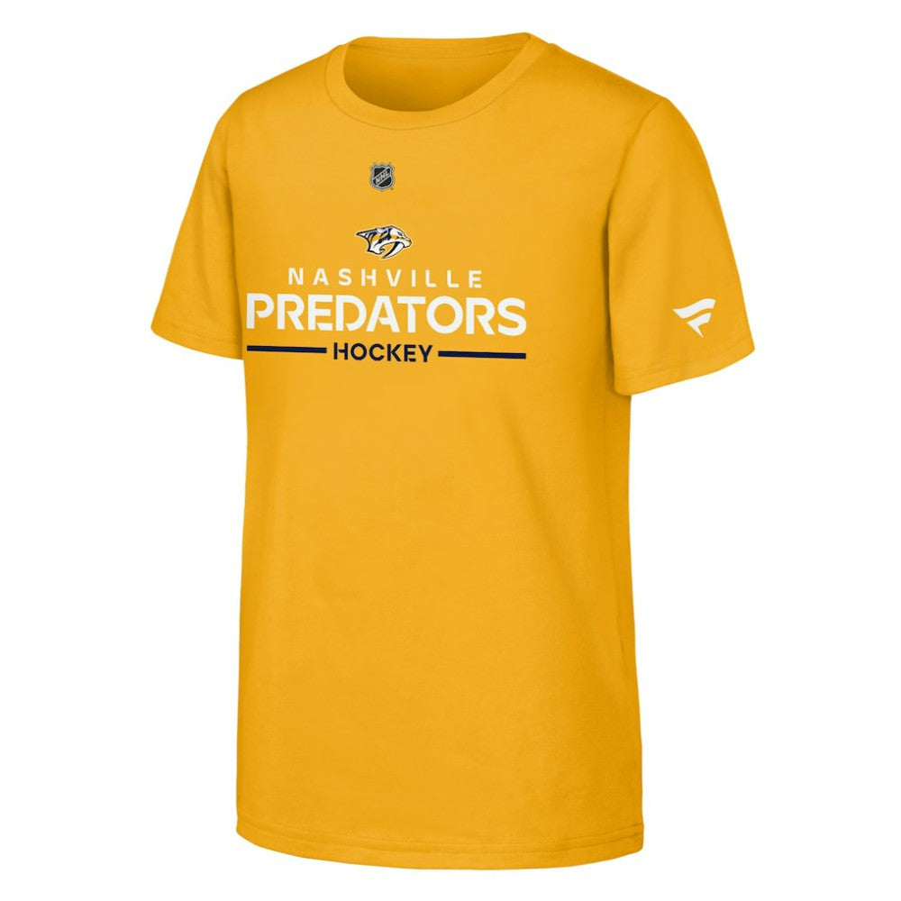 Nashville Predators Fanatics Youth Authentic Pro Wordmark T-Shirt