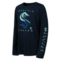 Seattle Kraken Outerstuff Youth Seize the Win Long Sleeve T-Shirt