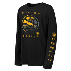Boston Bruins Outerstuff Youth Seize the Win Long Sleeve T-Shirt