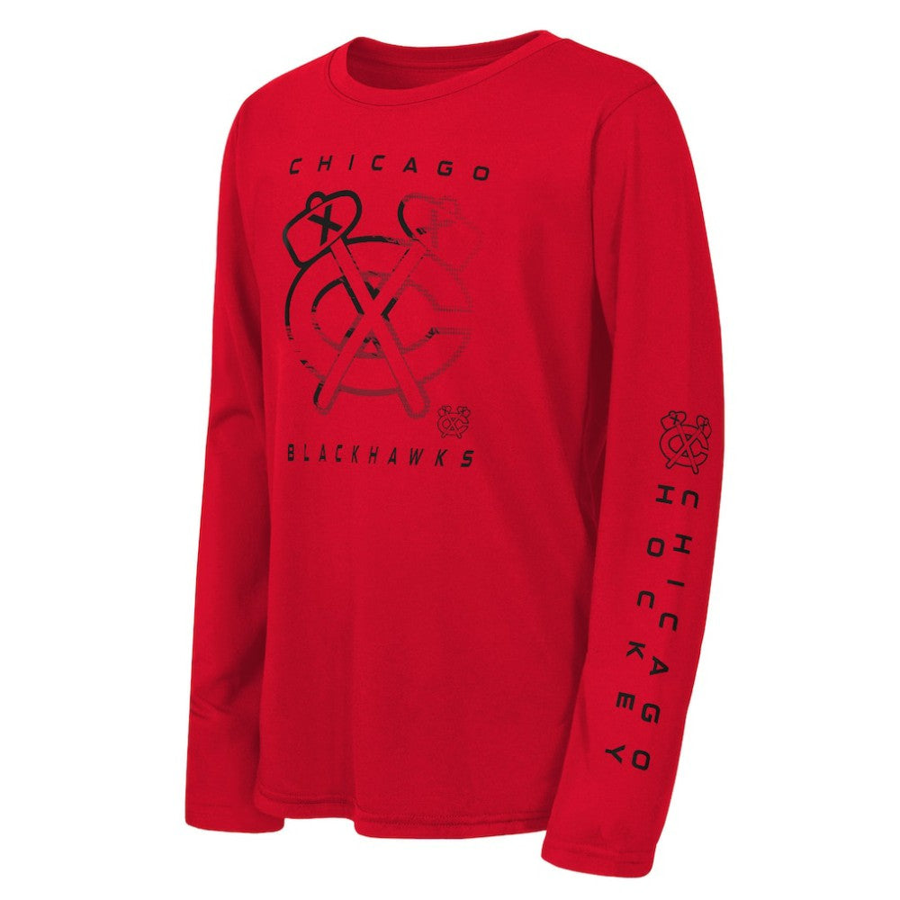 Chicago Blackhawks Outerstuff Youth Seize the Win Long Sleeve T-Shirt