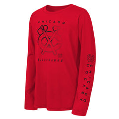 Chicago Blackhawks Outerstuff Youth Seize the Win Long Sleeve T-Shirt