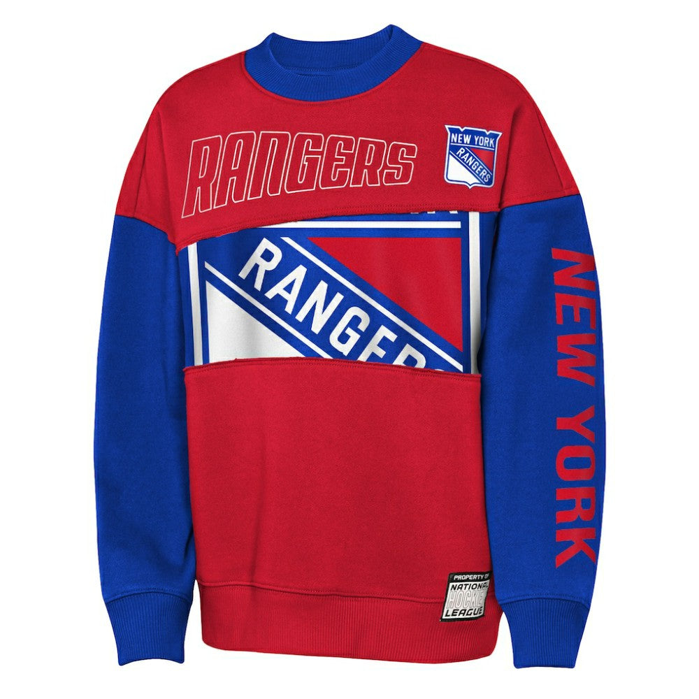 New York Rangers Outerstuff Youth Impact Player Sweatshirt