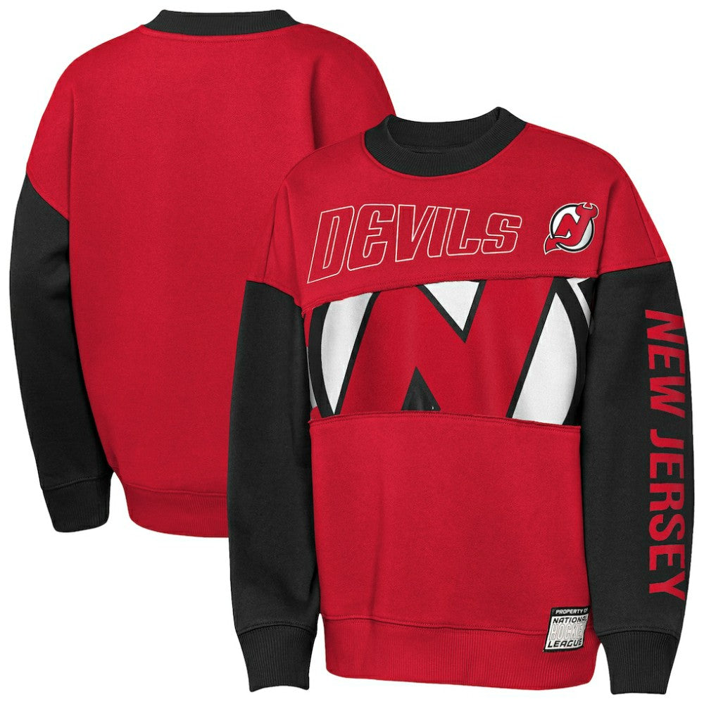New Jersey Devils Outerstuff Youth Impact Player Sweatshirt