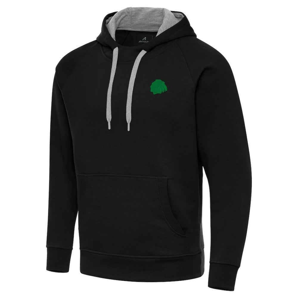 Chicago Blackhawks Antigua St. Patrick's Day Victory Pullover Hoodie