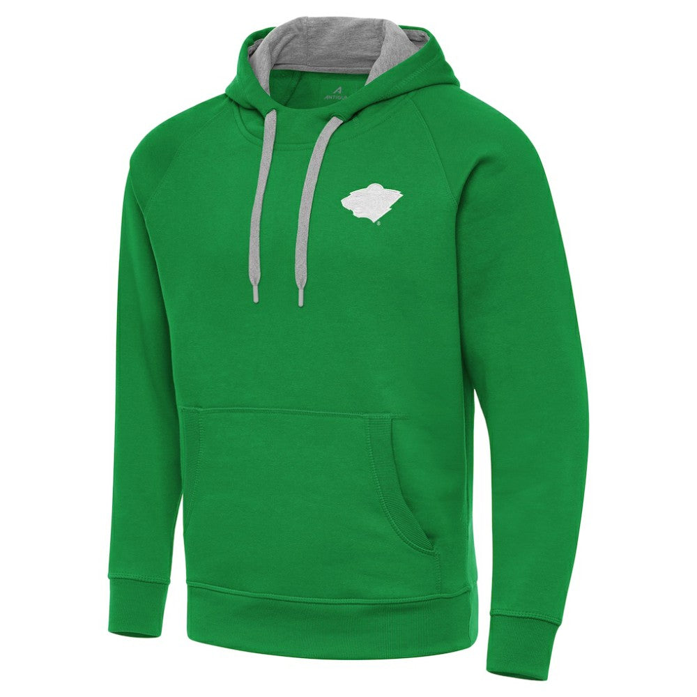 Minnesota Wild Antigua St. Patrick's Day Victory Pullover Hoodie